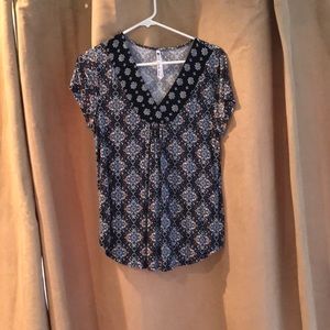 Blue multicolored shirt